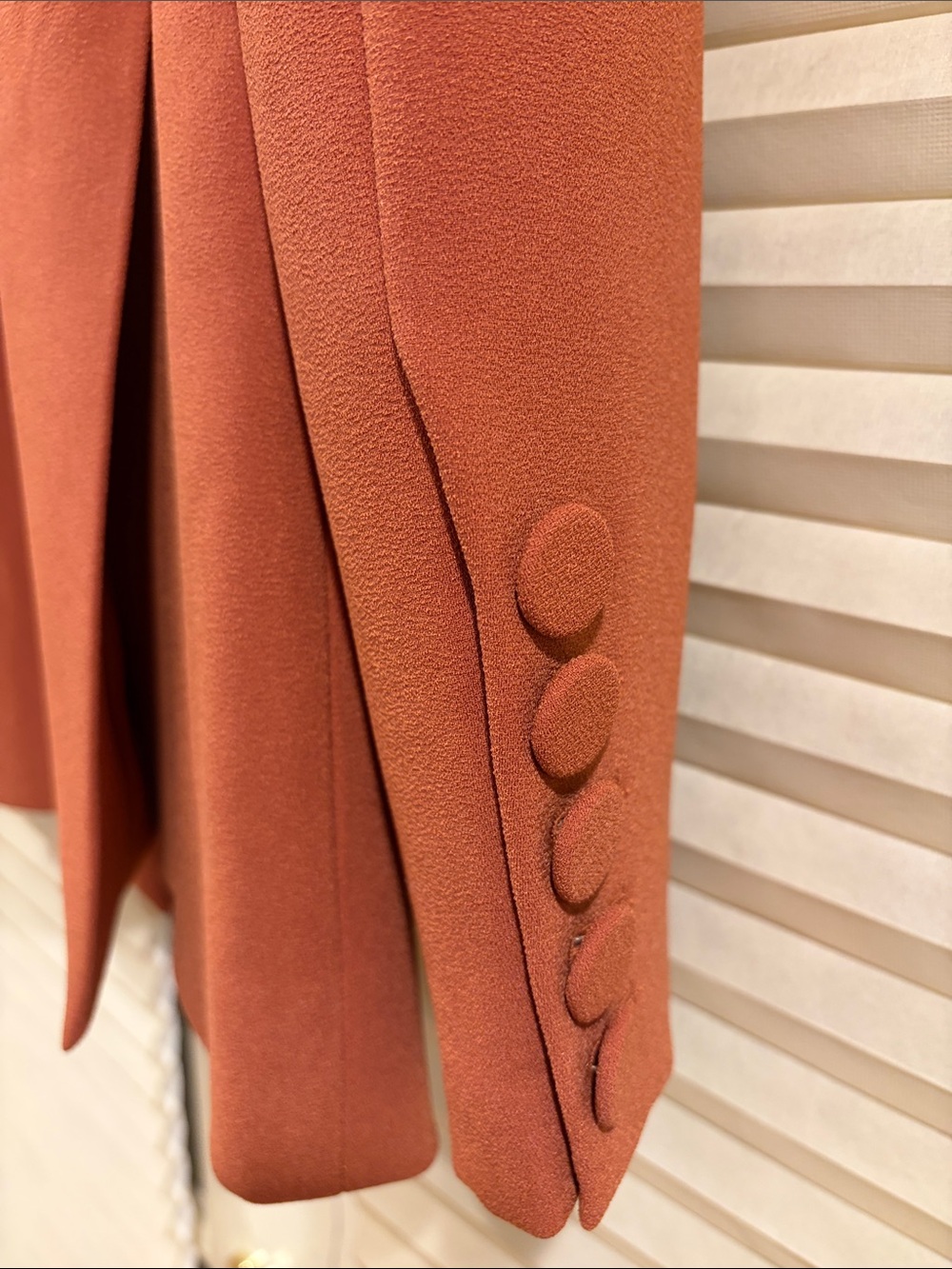 NWOT Alex Perry Double-Breasted Blazer in Rust, Size US 6 - Picture 8 of 11